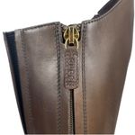 Gucci  Victoria Equestrian Leather Tall Riding Boots Dark Brown Size 37 Photo 7
