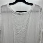 Dylan Womens Top Medium Crochet Gauzy Embroidered Peasant Boho Beachy Nautical Photo 7