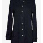 Velvet Graham & Spencer Evalyn Black French Terry Military Jacket Size XS Blazer Photo 1