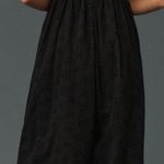 Hutch  Anthropologie Eyelet Bow Jumpsuit Black Sz S NWT Wide Leg Sleeveless Photo 1