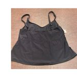 Coco reef  34DD Black Tankini Top Embroidered Sequin Blue Floral Adjustable Strap Photo 8