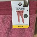 Reverse Fleece Sweatpants Ultra Soft Pink Joggers Cozy Womens Medium Activewear Photo 5