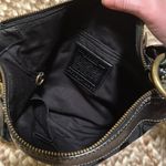 Coach Black  Signature Shoulder Bag with Brass Hardware, clean interior! Photo 5
