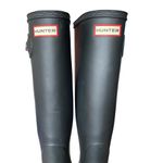 Hunter Matte Black Tall Knee Rubber Boots size 9 Photo 4
