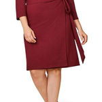 Fruit of the Loom Seek No Further by  Women's Plus Size Ponte ¾ Sleeve‎ V-Neck 2X Photo 0