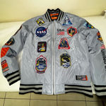 Hudson  outerwear USA NASA women’s Bomber Jacket size L Photo 0