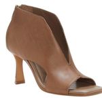 Vince Camuto NEW Brown Leather Jesilia Zip Ankle Booties Sandals Shoes size 8.5 Photo 0