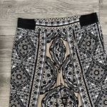 INC International Concepts Black and White Wide Leg Stretchy Boho Pants Size XL Photo 5