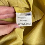 Costume National Ecru Yellow Ruffled Italian Silk Mini Dress Size EUR 48‎ Photo 8