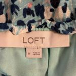 Loft  Blue Floral Tiered Midi Dress Medium Photo 1