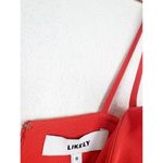 Likely Johnna Sweetheart Neckline Midi Dress Size 0 Orange Cocktail Wedding Photo 4