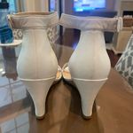 Nine West  White Ankle Strap Wedge Sandals, Size 8.5 Photo 2