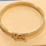 Kate Spade  Gold Bangle Bracelet With Gold Bow Photo 8
