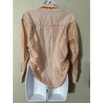 URBAN REVIVO Peach Ruched Side Button Up Shirt Long Sleeve Top Size US 2 Pink Photo 3