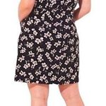 Loft  Magnolia Black Floral Patch Pocket Dress Womens Size 18 Plus NWT Photo 1