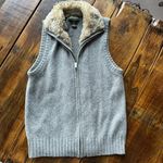 Eddie Bauer  Vest Wool Alpaca Faux Fur Preppy Casual Outdoor Collegiate Camping Photo 0