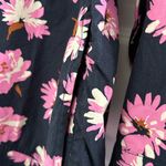 Free Assembly Long Sleeve Floral Dress Navy Blue Pink Size M Photo 11
