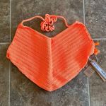 SKIMS Crochet Swim Handkerchief Top Orange Size Small Photo 0