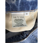 Rag and Bone Jeans Womens Size 24 Farrah Raw Hem High Waist Cigarette Blue Pants Photo 1