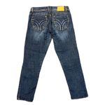 Rewind Womens Denim Blue Jeans Pants Lightweight Dark Wash Straight Leg Size 7 Photo 3