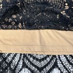 EXPRESS  Floral Lace Mini Skirt in Black/Tan Size 00 Photo 6