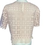 Sandro Paris Claude Nude Pink Lace
Peplum Top Size 3 (L)E10851E Photo 6