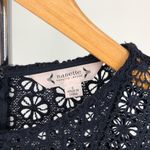 Nanette Lepore Navy Floral Lace Peplum Elbow Sleeve Top NWT Photo 10