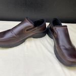 Lands' End Women's Leather Brown Comfort Slip on Shoes Size 9B SKU 5441 Photo 1