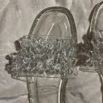 Mudd SLIDE/SANDALS CLEAR CRYSTAL EMBELLISHMENT SILVER SPARKLE TRIM
FUN & STYLISH Photo 5