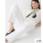 J. Crew 10" Billie Demi Boot Crop Jeans Cropped Kicked Leg Size 28 White AV717 Photo 3