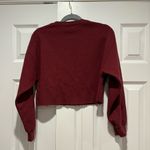 Forever 21  Burgundy Cropped Crewneck Photo 1
