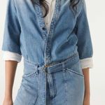 Ba&sh Combinaison Frida Denim Jumpsuit, Blue Size L New with Tag Retail $345.00 Photo 15