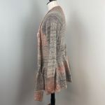 Anthropologie Knitted & Knotted Cody Mohair Wool Ruffle Peplum Cardigan Large Photo 8
