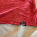 L.L.Bean  Women’s M Pullover Crew Neck Short Sleeve T Shirts Red And Green Photo 6
