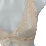 NWT Fenty Cream Floral Lace Sleeveless Sheer Racerback Bralette Bra Top Size XS Photo 2