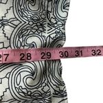 CAbi NEW  Off White Black Printed Scrollwork Sleeveless Tunic Tank Top Small Photo 6