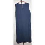 Studio Ease Women’s Vintage Dress Linen‎ blue sleeveless classic 16W Photo 4