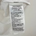 J.Crew  V Neck Clip Dot Top Blouse Cotton Blend Long Sleeve White Large NWT Photo 5