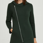 Betsey Johnson  Performance Neoprene Hooded Jacket 
Asymmetrical Zipper Green S Photo 0