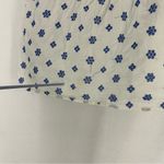 Jennifer Grace Jennifer & Grace Floral Embroidered Cap Sleeve Ruffle Blouse Large White Photo 3