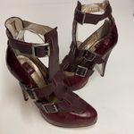 Dolce Vita Ostrich leather gladiator platform heels size 7 A9 Red Photo 11