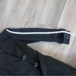 Loft Ann Taylor Women’s Coat Wool Blend Black Textured Tie Size 4 Mid Length Photo 8