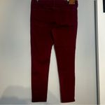 American Eagle  Deep Red Burgundy Distressed High Rise Jeggings Photo 1