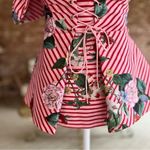 NWT Keepsake the Label Top Corset Striped Off Shoulder Peplum Red XS Cocktail Photo 7