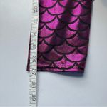 High Waist Fish Scale Printed Tummy Control Pants Workout Leggings Pink Mediun Black Size M Photo 9