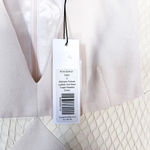 Cushnie et Ochs Fishnet Leather & Wool Crepe Paneled Dress Ivory Size 6 Photo 8