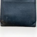 Christian Dior 80s Vintage Leather Wallet Snap Bifold Coin Purse Unisex Navy Red Photo 12