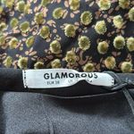 Glamorous Black And Olive Spot Devore Dress Photo 3