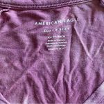 American Eagle  V Neck Top Purple Tie Dye Wine Pink Photo 4