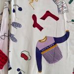 Maeve Anthropologie Winter Snow Day Ski Pass Blouse White Size 6 Photo 5